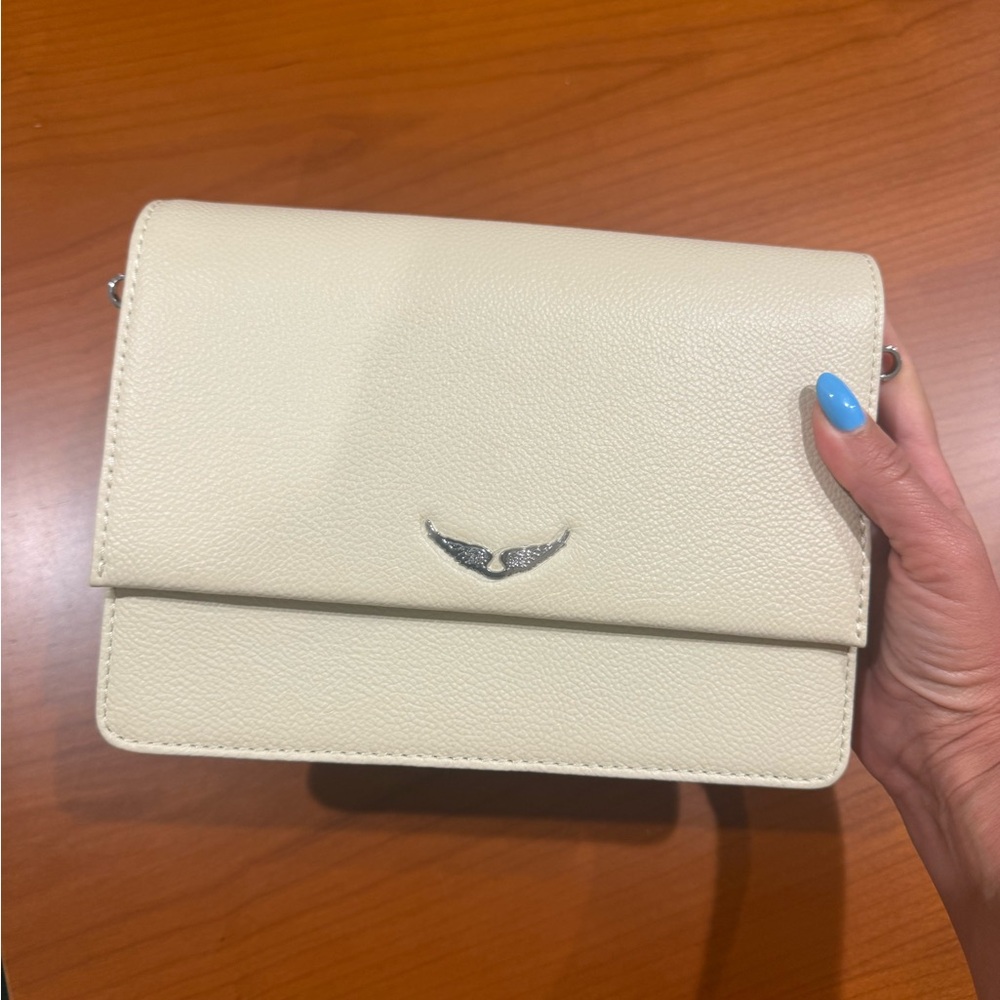 Zadig & Voltaire Lolita Wings Grained Leather - Flash Unique Crossbody Bag - Picture 3 of 6